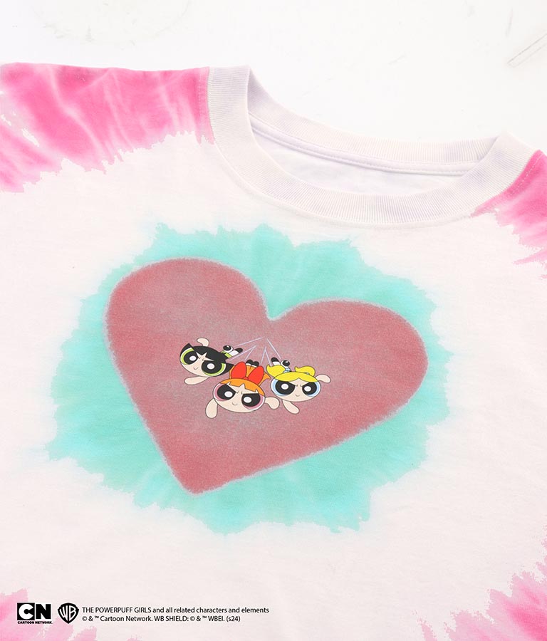 パワーパフ ガールズ ANAP コラボ タイダイ柄 トップス クロップド丈 ロングスリーブ Tシャツ ロンT 793-9151
