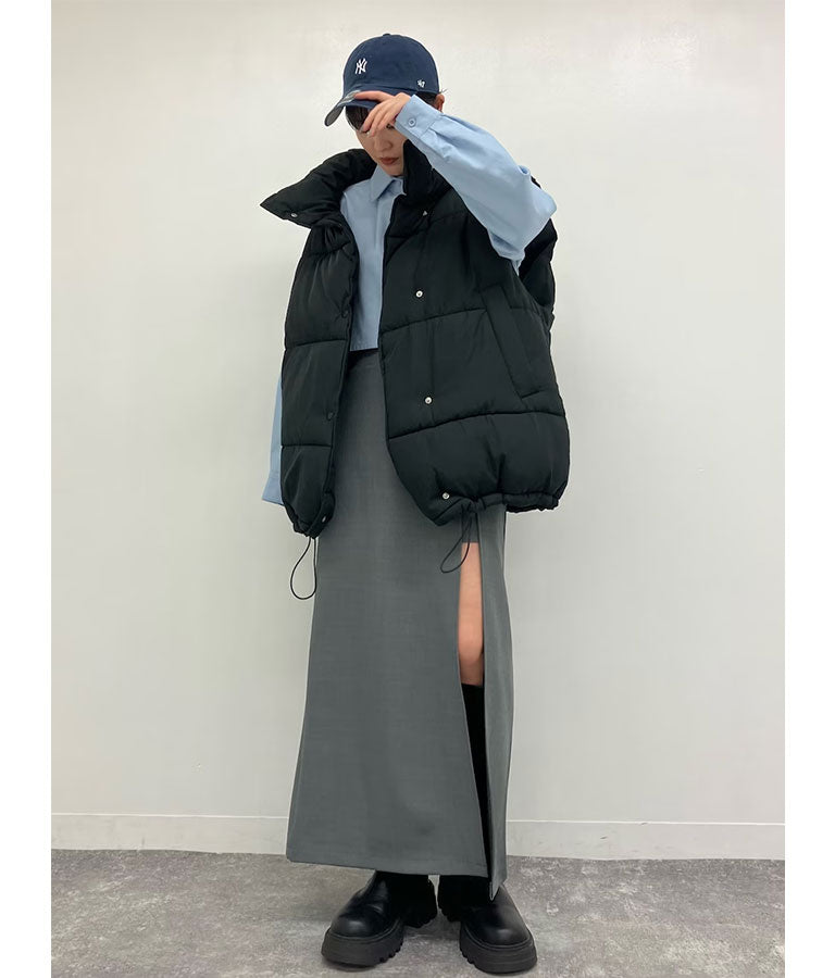 フロント スリット ロング スカート インパンツ付 151-5521