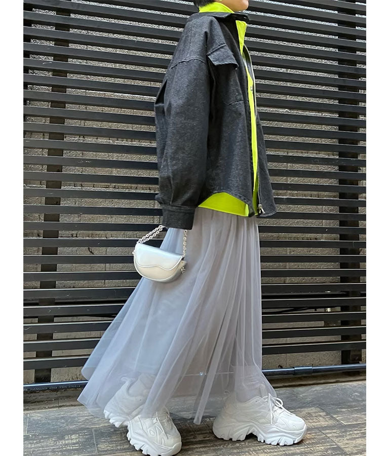 ジップアップデニムブルゾン 30-4096