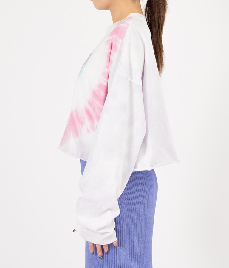 パワーパフ ガールズ ANAP コラボ タイダイ柄 トップス クロップド丈 ロングスリーブ Tシャツ ロンT 793-9151