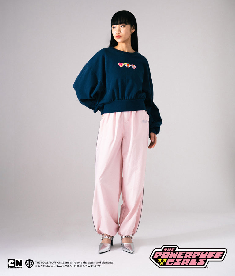 パワーパフ ガールズ ANAP コラボ スウェット トレーナー クロップド丈 裏毛 793-9150