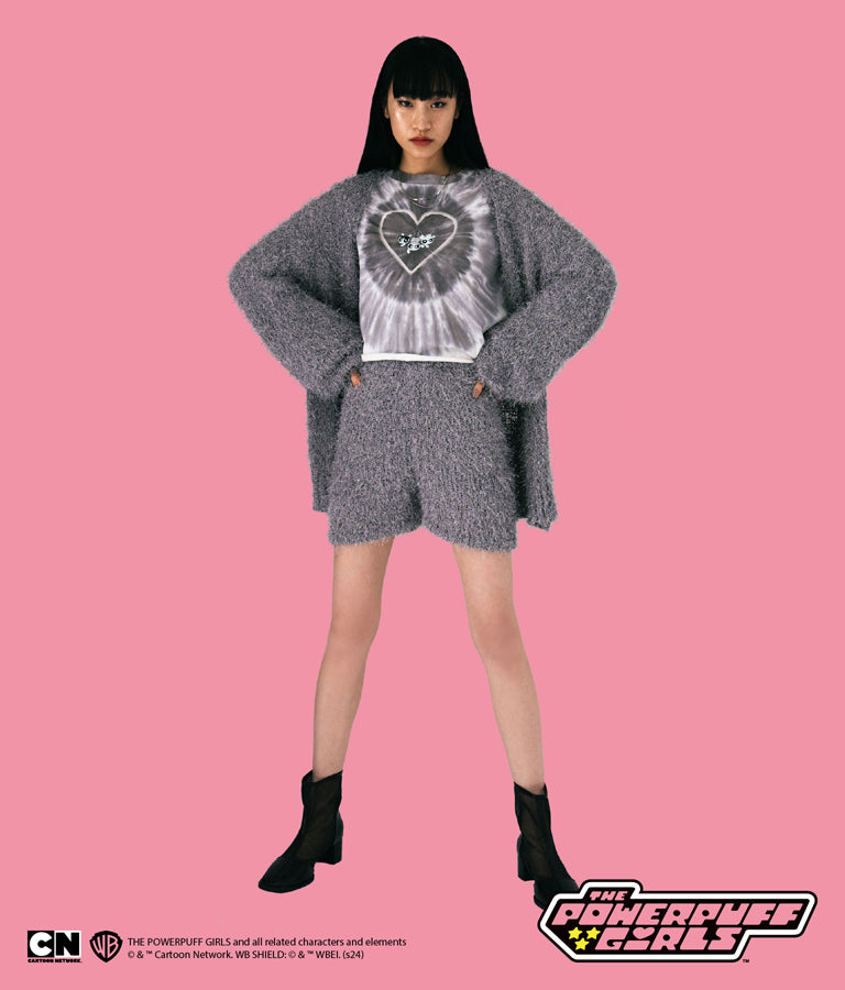 パワーパフ ガールズ ANAP コラボ タイダイ柄 トップス クロップド丈 ロングスリーブ Tシャツ ロンT 793-9151