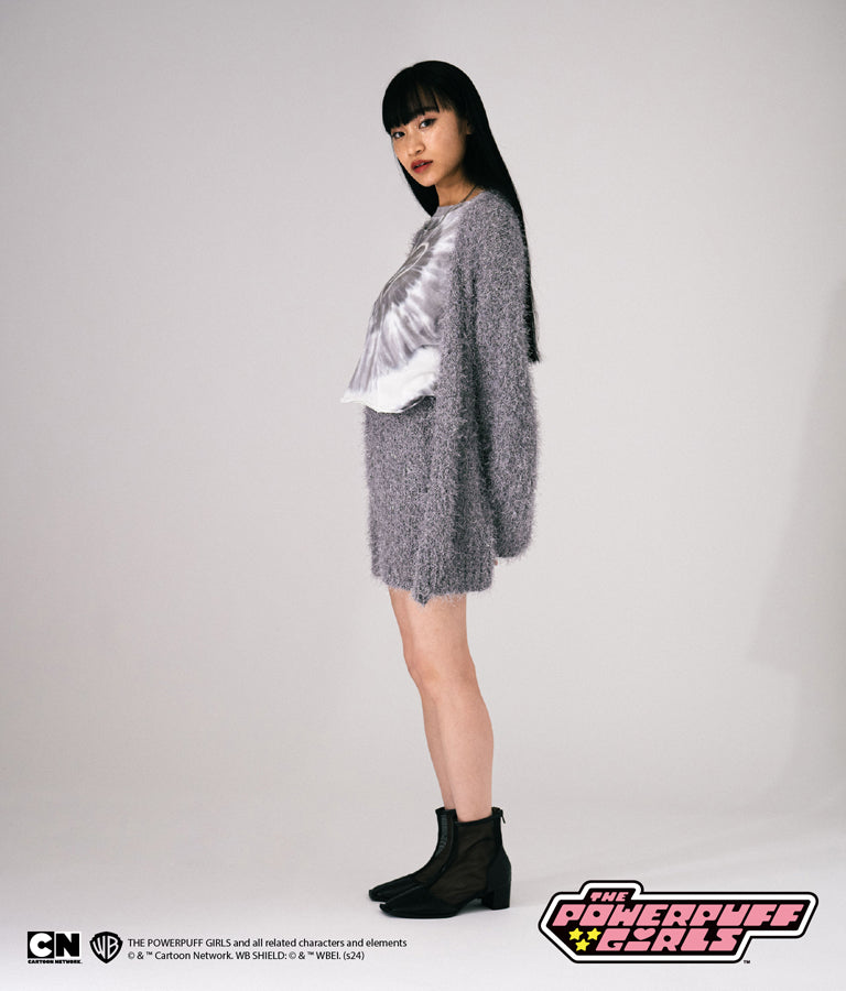 パワーパフ ガールズ ANAP コラボ タイダイ柄 トップス クロップド丈 ロングスリーブ Tシャツ ロンT 793-9151