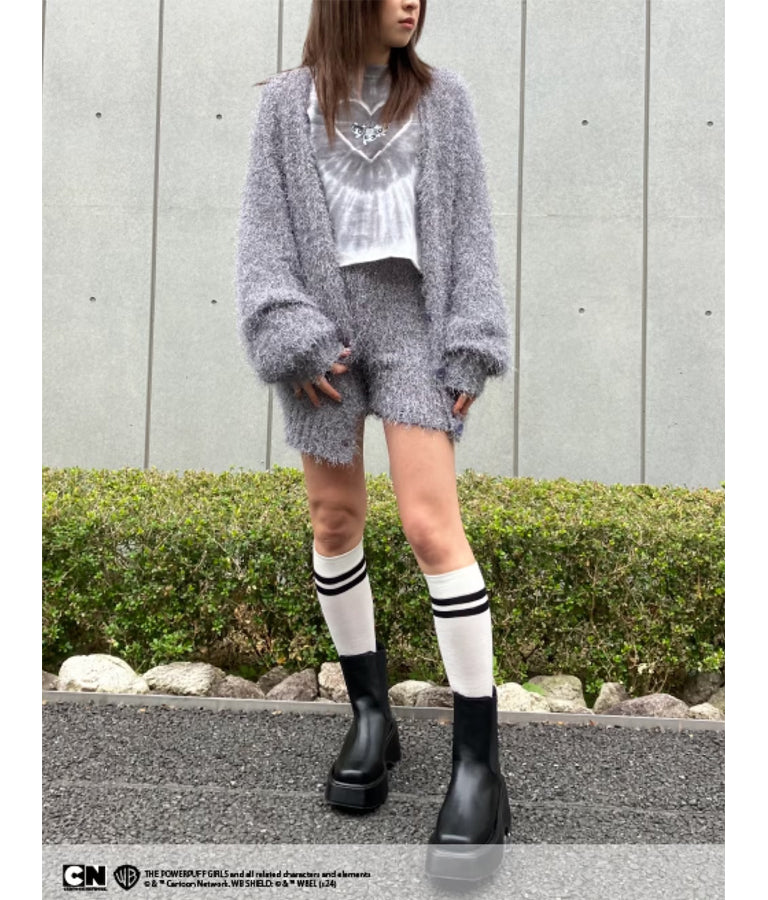 パワーパフ ガールズ ANAP コラボ タイダイ柄 トップス クロップド丈 ロングスリーブ Tシャツ ロンT 793-9151