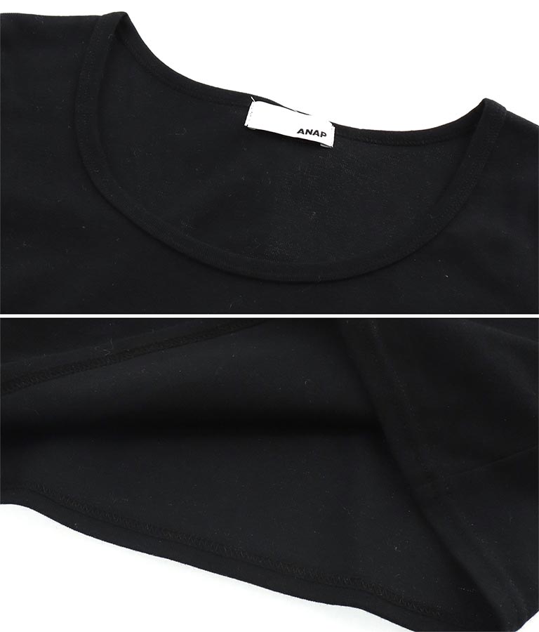 シンプル ロングスリーブ タイト Tシャツ 793-9124
