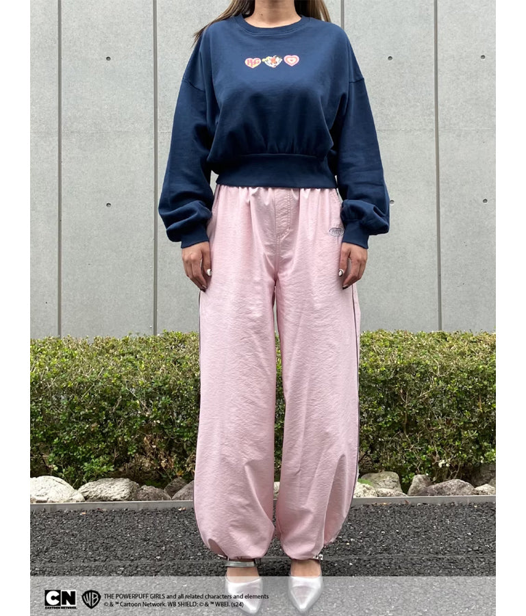 ワンポイント 刺繍 パイピング ナイロン パンツ 792-9125