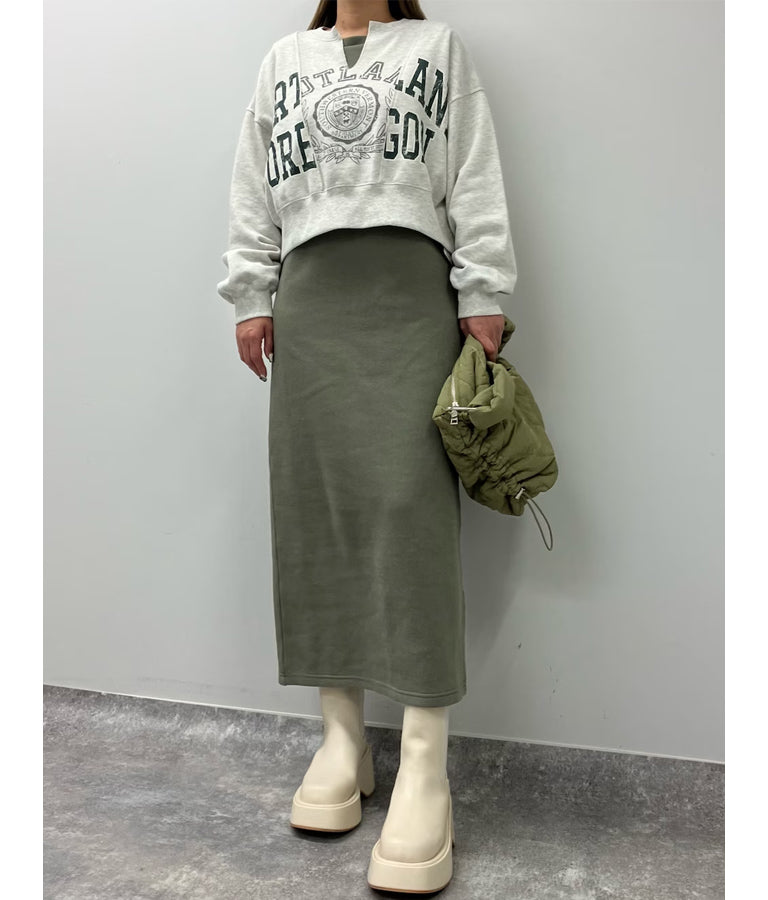 キーネック リメイク デザイン 裏毛 スウェット トレーナー 793-9100