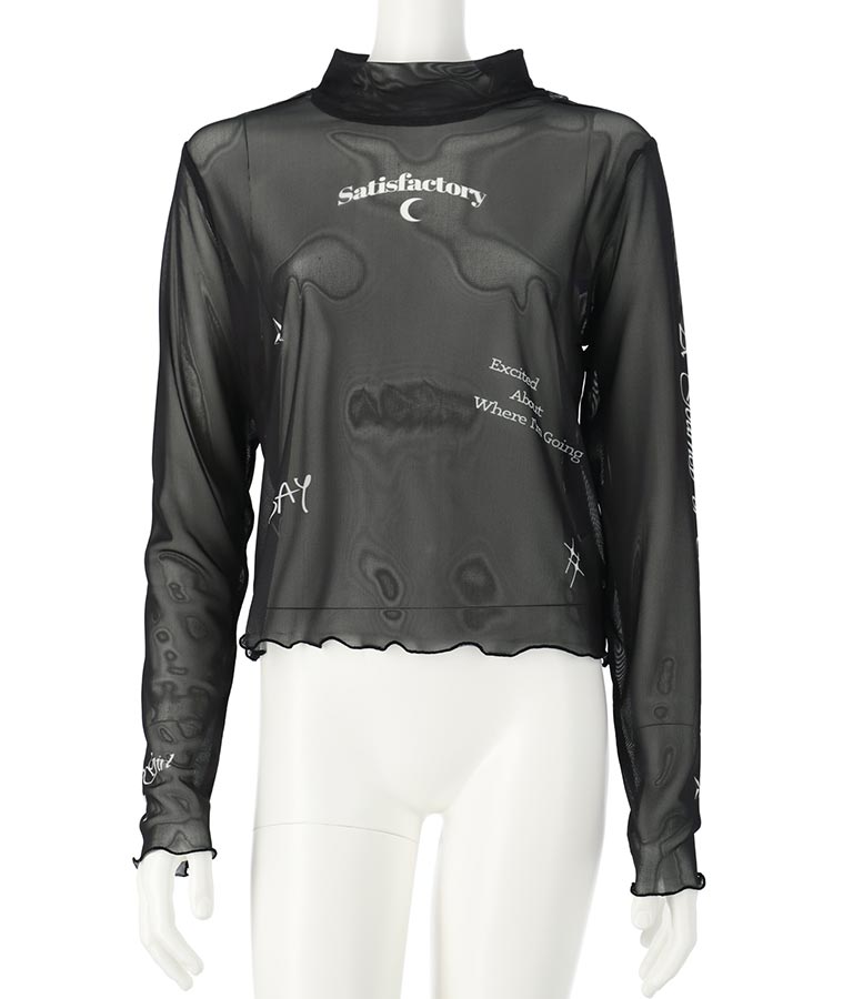 2WAY タトゥー 見え シアー トップス 913-7458