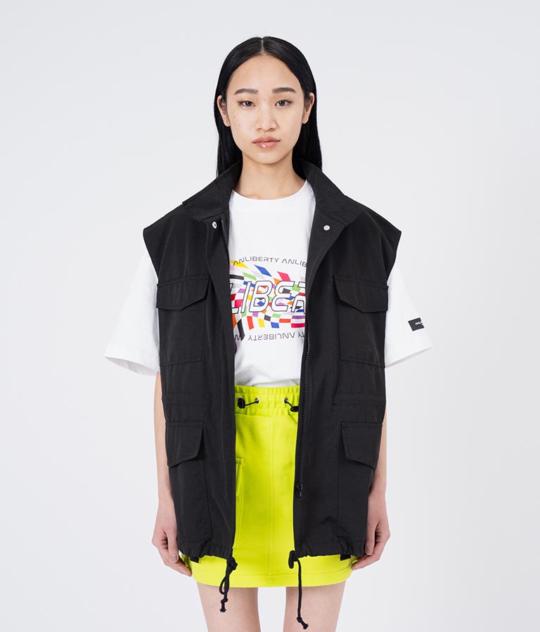 カラー フラッグ プリント ロゴ Tシャツ 【ユニセックス】 30-3027