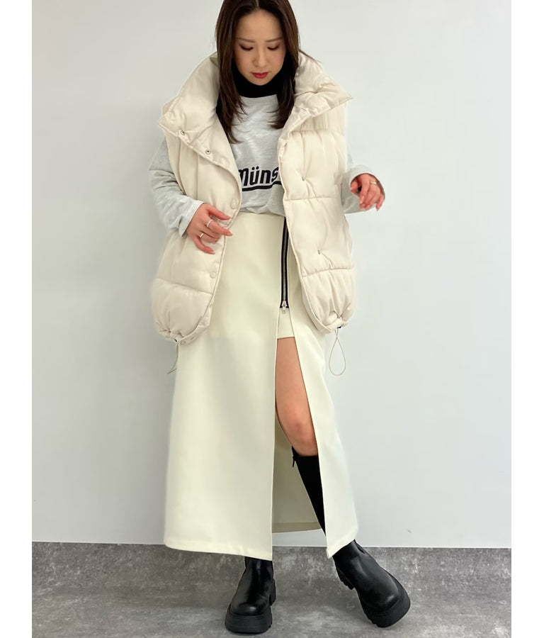 フロント スリット ロング スカート インパンツ付 151-5521