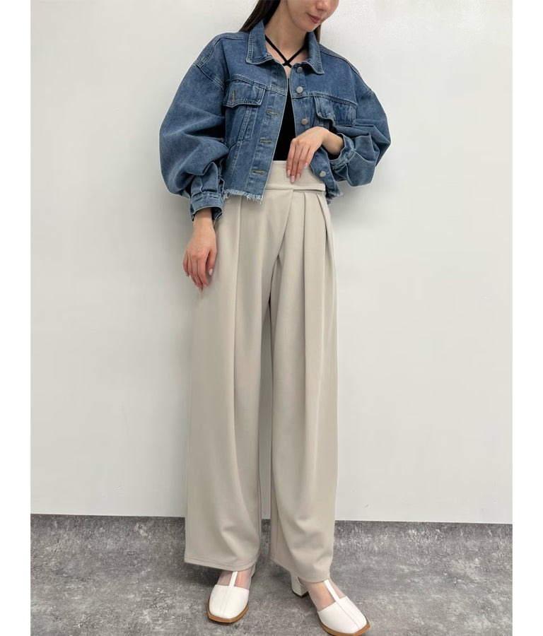 タック ワイド パンツ 792-8983