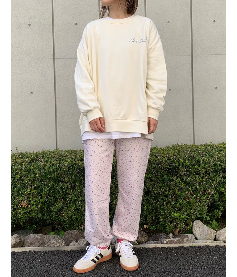 小花柄 ジョガー 裏毛 スウェット パンツ 852-5767