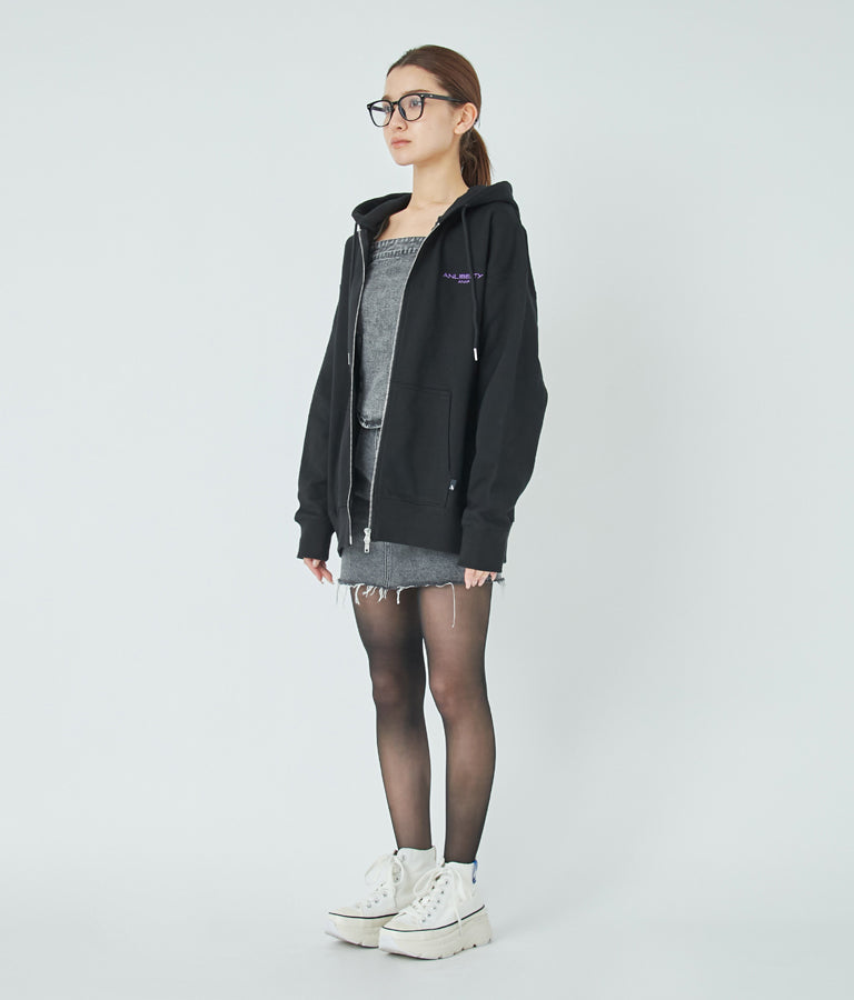 ANLIBERTY ベーシック ロゴ スウェット ジップ フーディー 【ユニセックス】 30-4058
