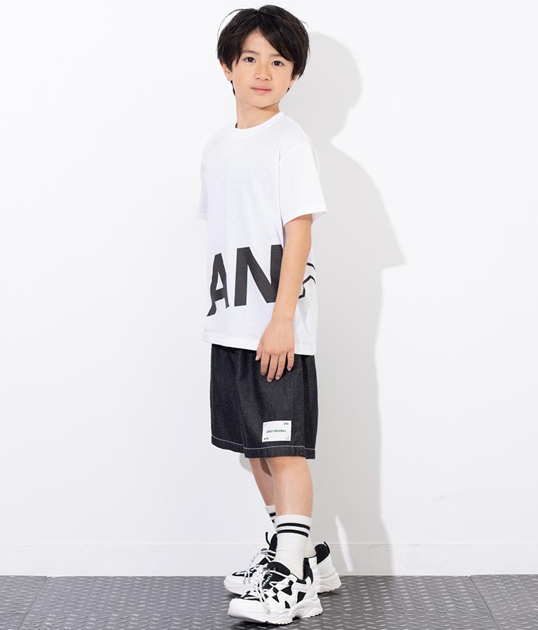 ANAP ロゴ 前後 プリント ビッグ Tシャツ 【親子お揃い】 423-3247
