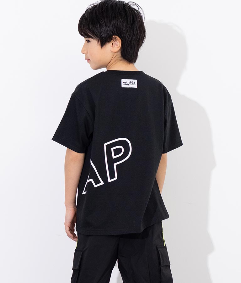 ANAP ロゴ 前後 プリント ビッグ Tシャツ 【親子お揃い】 423-3247