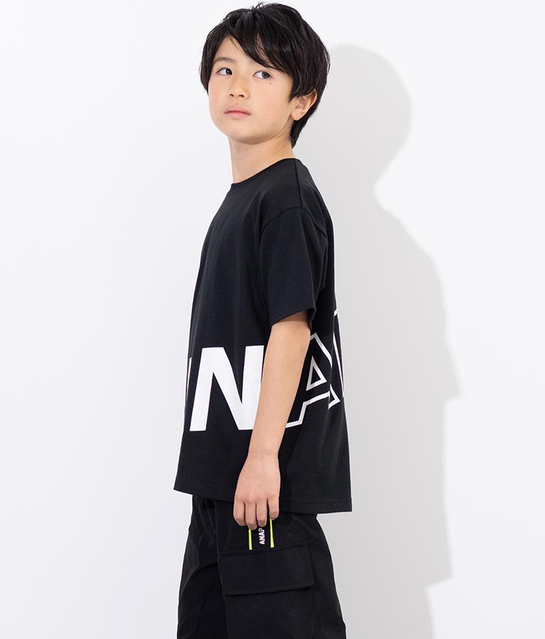 ANAP ロゴ 前後 プリント ビッグ Tシャツ 【親子お揃い】 423-3247