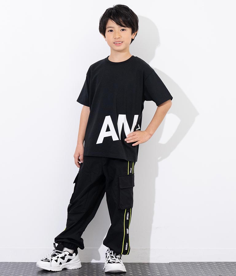 ANAP ロゴ 前後 プリント ビッグ Tシャツ 【親子お揃い】 423-3247