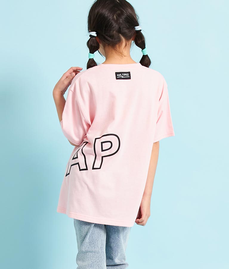ANAP ロゴ 前後 プリント ビッグ Tシャツ 【親子お揃い】 423-3247