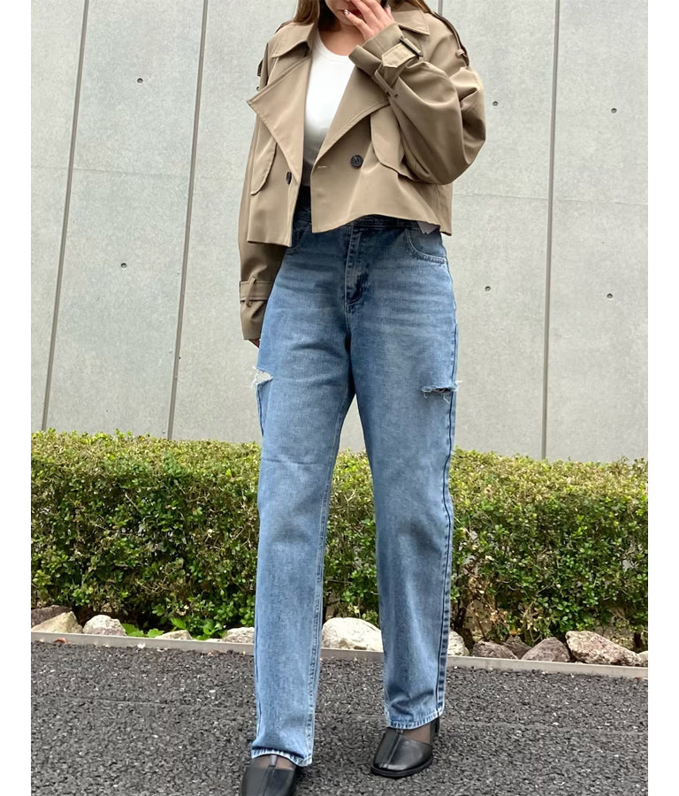 シンプル ロングスリーブ タイト Tシャツ 793-9124