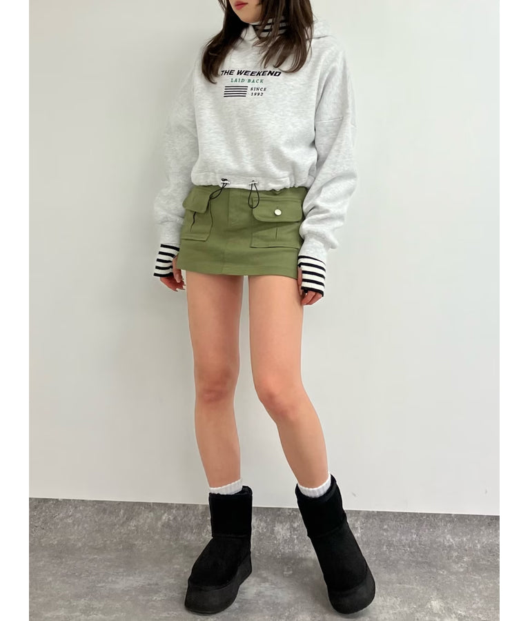 ベルト付き ツイル スカパン 151-5509