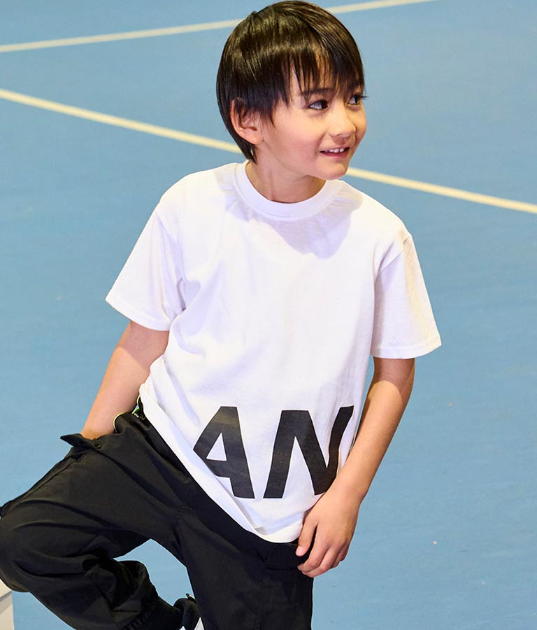 ANAP ロゴ 前後 プリント ビッグ Tシャツ 【親子お揃い】 423-3247
