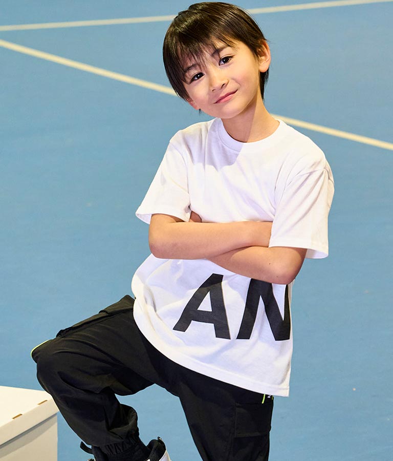 ANAP ロゴ 前後 プリント ビッグ Tシャツ 【親子お揃い】 423-3247