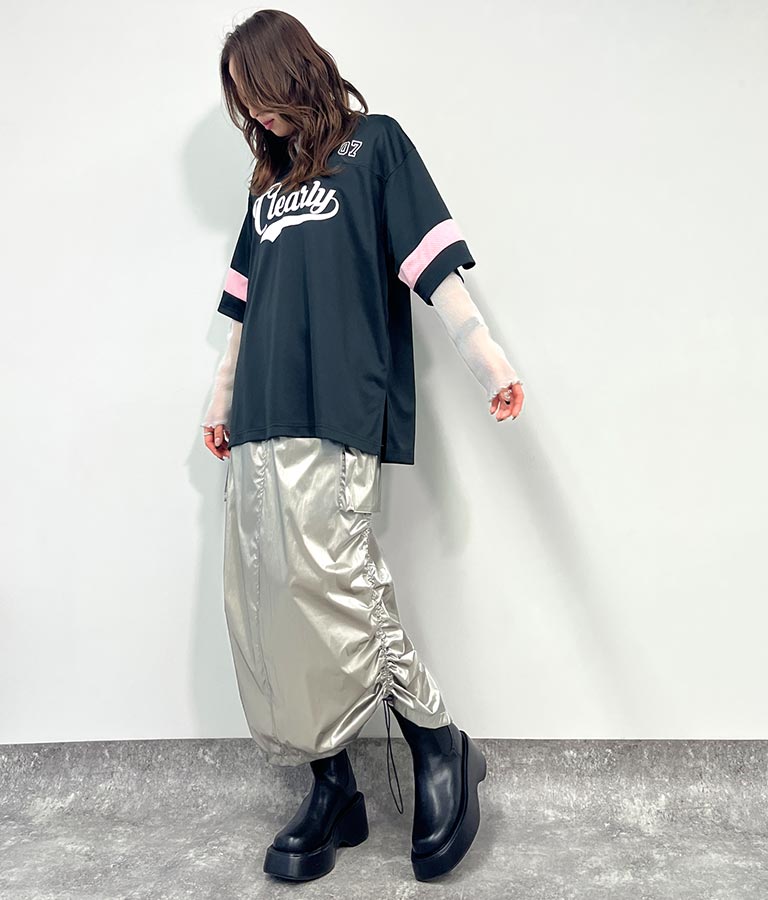 ユニフォーム オーバーサイズ Tシャツ 793-9163