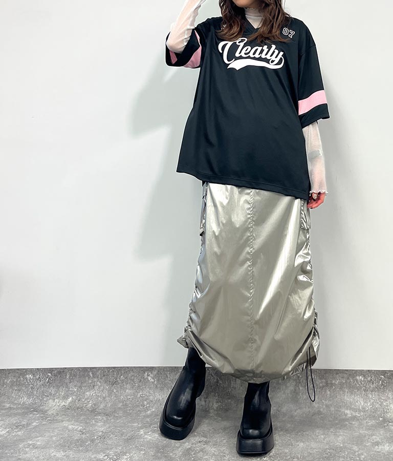 ユニフォーム オーバーサイズ Tシャツ 793-9163