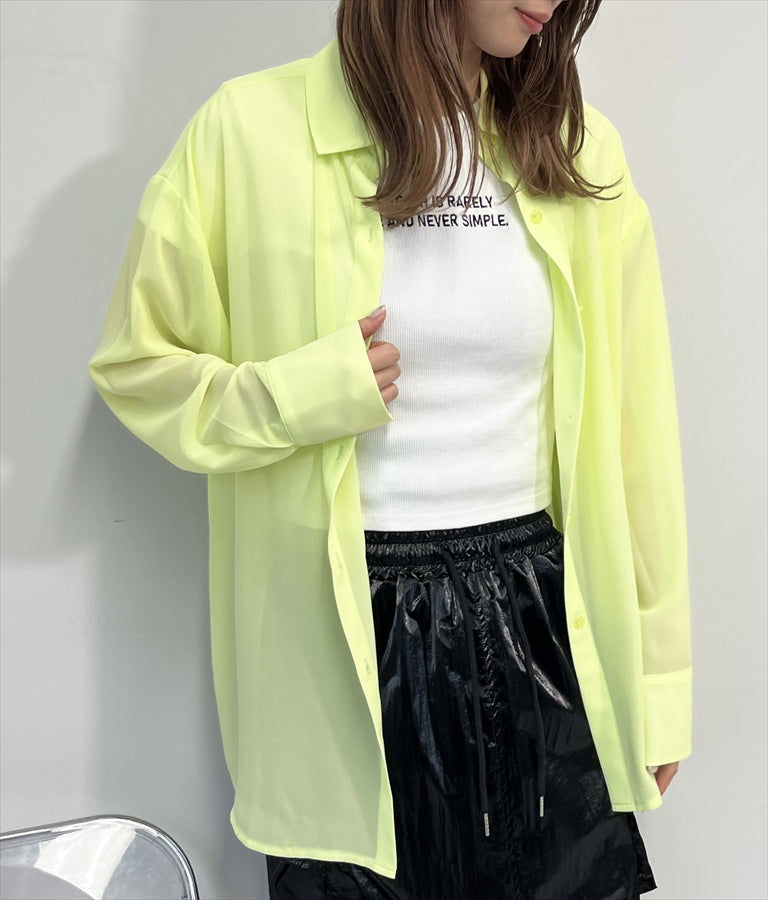 バックラウンド シアー シャツ 794-9159