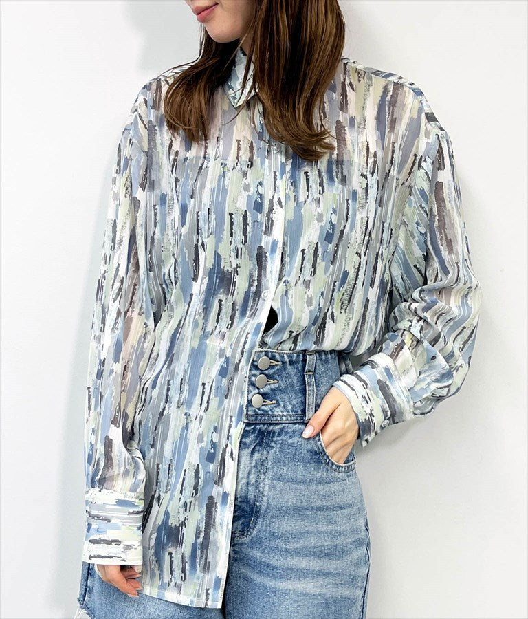 バックラウンド シアー シャツ 794-9159