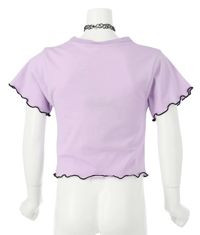 チョーカー 付 シンプル メロー Tシャツ 423-3253