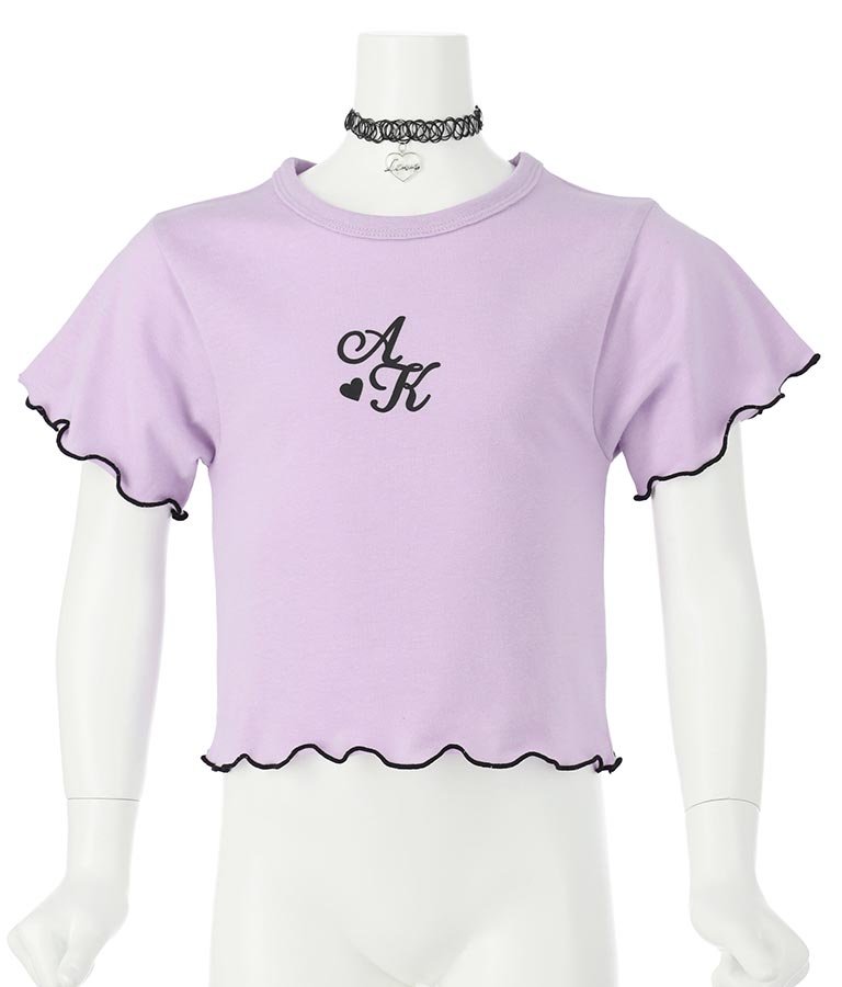 チョーカー 付 シンプル メロー Tシャツ 423-3253