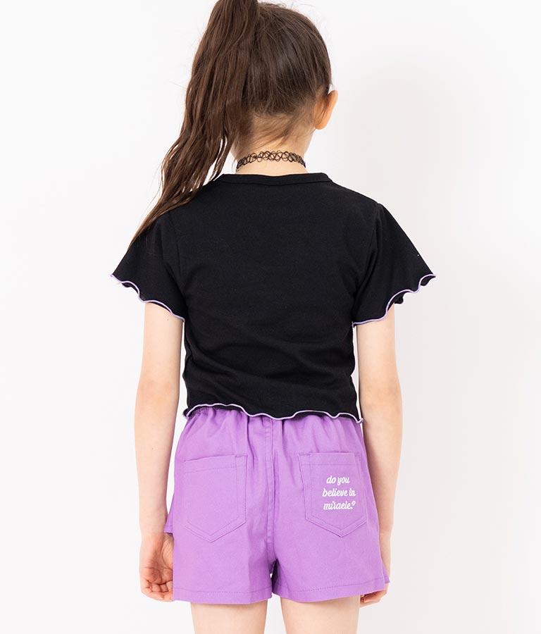 チョーカー 付 シンプル メロー Tシャツ 423-3253