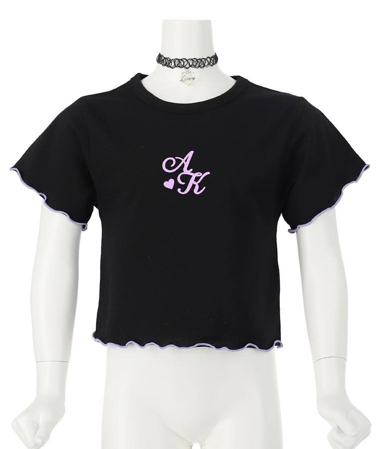 チョーカー 付 シンプル メロー Tシャツ 423-3253