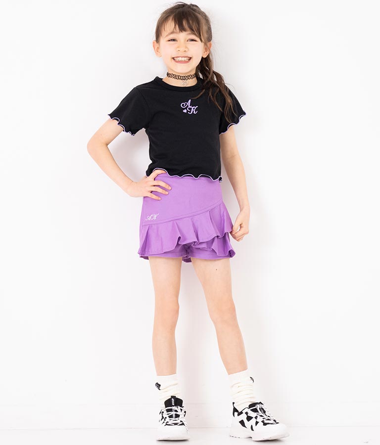 チョーカー 付 シンプル メロー Tシャツ 423-3253