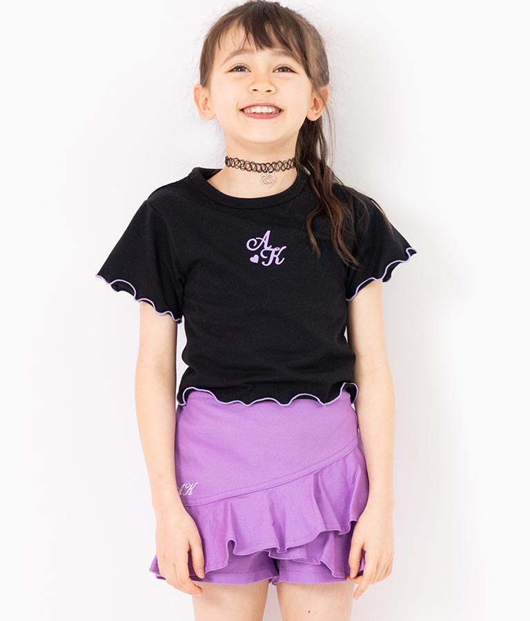 チョーカー 付 シンプル メロー Tシャツ 423-3253