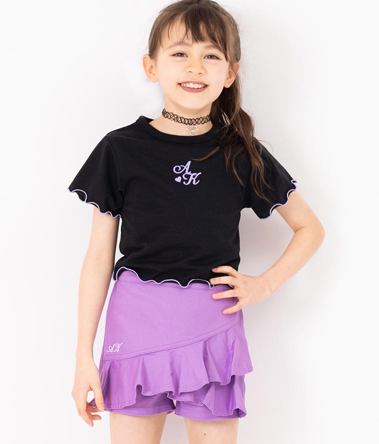 チョーカー 付 シンプル メロー Tシャツ 423-3253