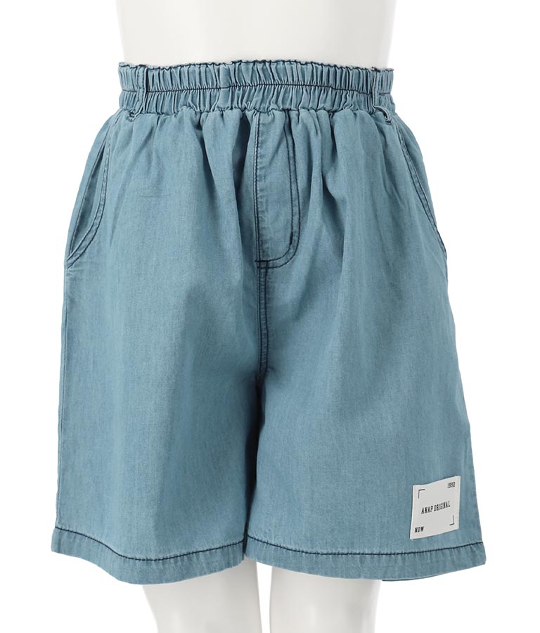 ダンガリー 5分丈 ハーフ パンツ 422-3250