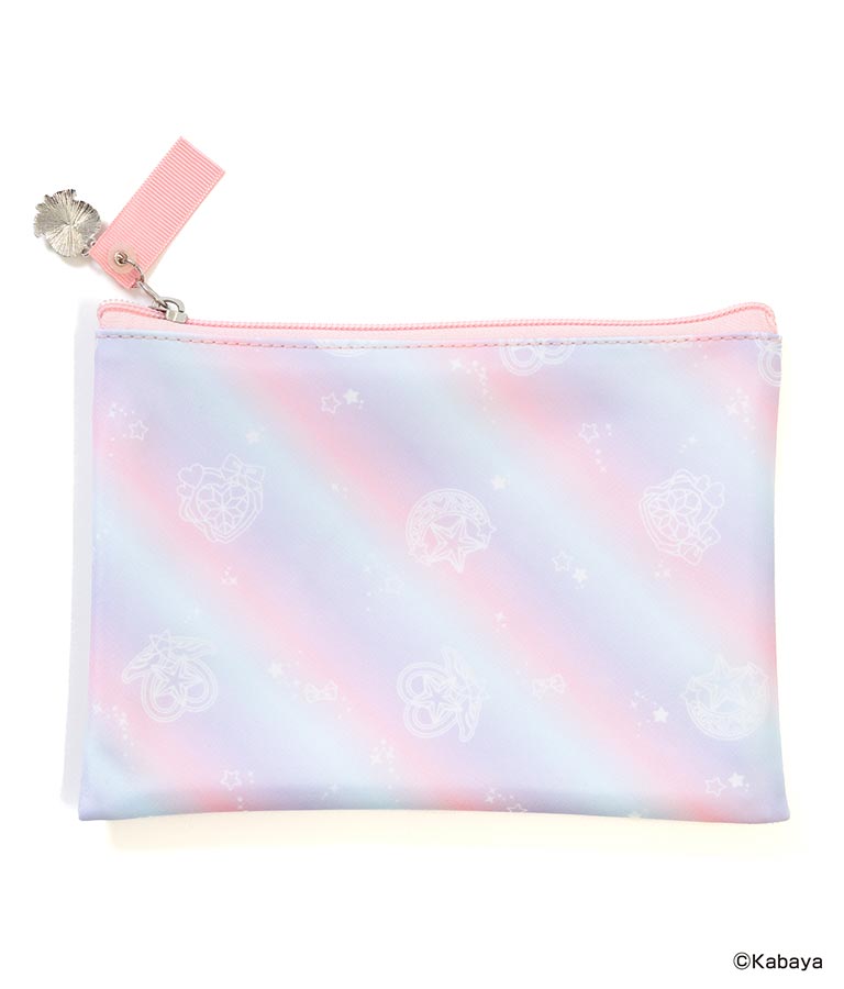 【セボンスターコラボ】チャーム付ラメクリアポーチ 429-3266