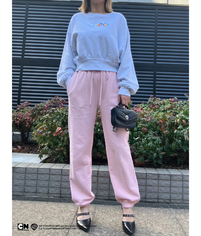パワーパフ ガールズ ANAP コラボ スウェット トレーナー クロップド丈 裏毛 793-9150