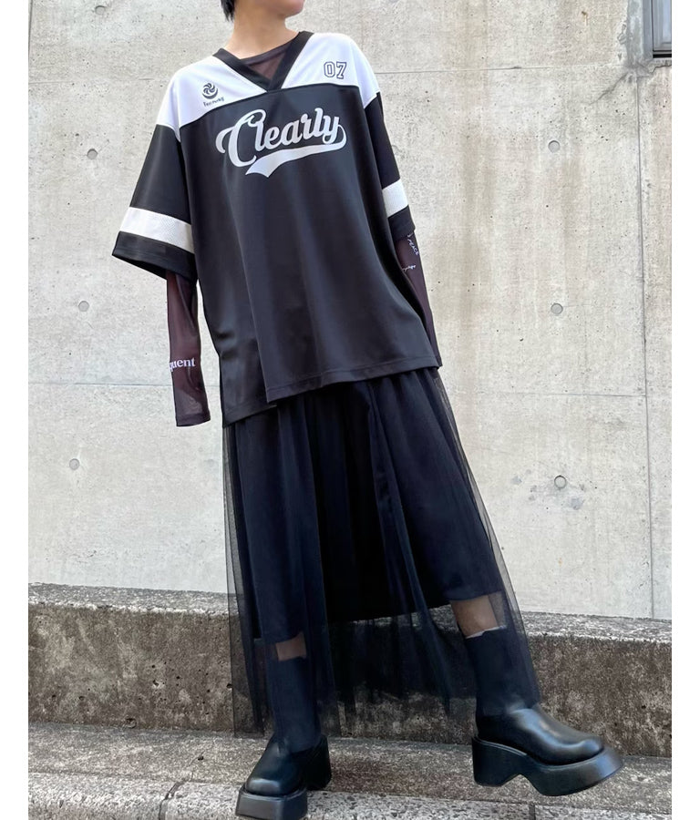 ユニフォーム オーバーサイズ Tシャツ 793-9163