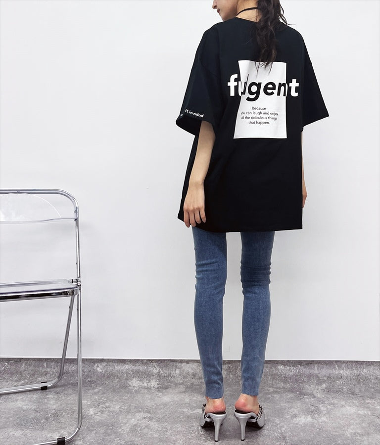 袖ロールアップ プリント ビッグ Tシャツ 【親子お揃い】 793-9123