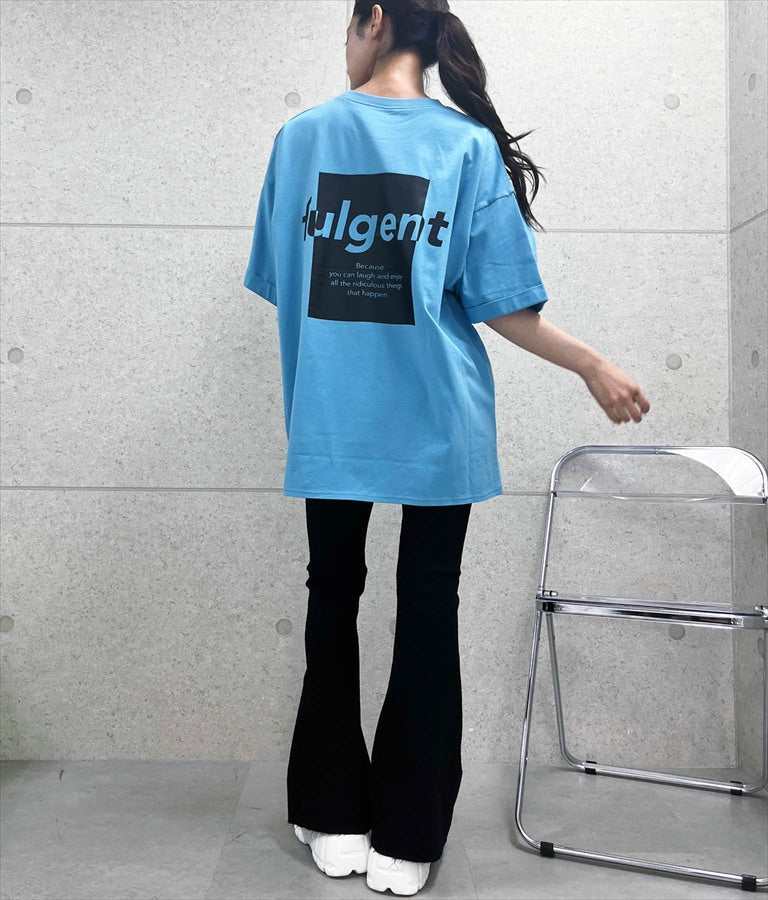袖ロールアップ プリント ビッグ Tシャツ 【親子お揃い】 793-9123