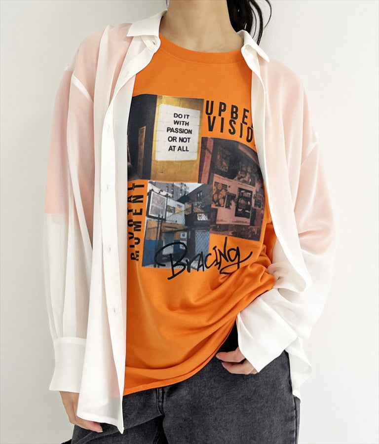 バックラウンド シアー シャツ 794-9159