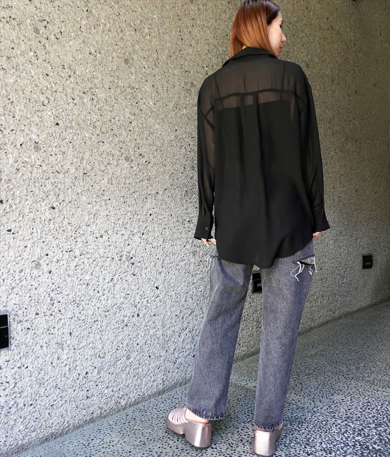 バックラウンド シアー シャツ 794-9159