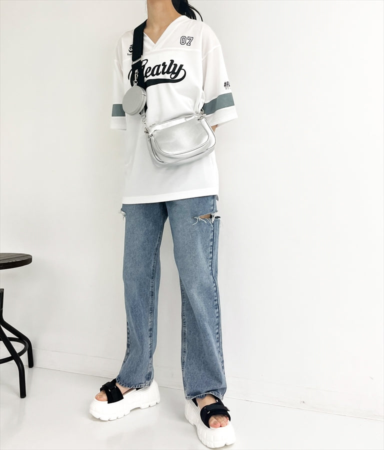 ユニフォーム オーバーサイズ Tシャツ 793-9163