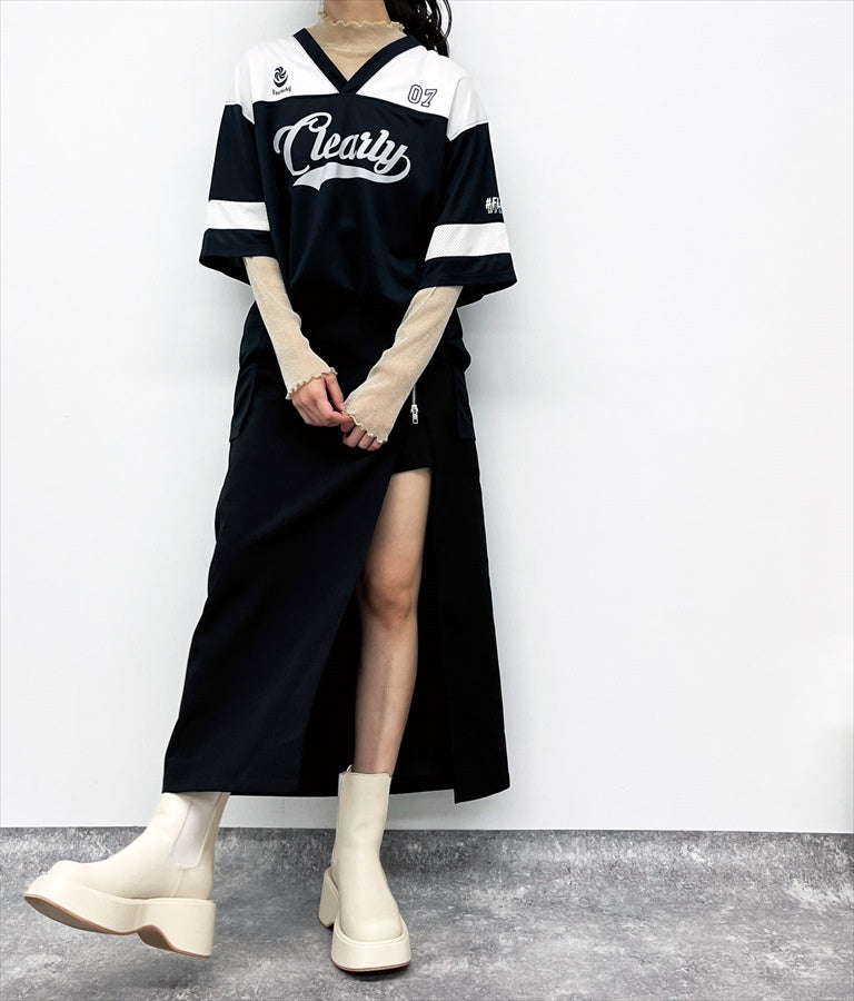 ユニフォーム オーバーサイズ Tシャツ 793-9163