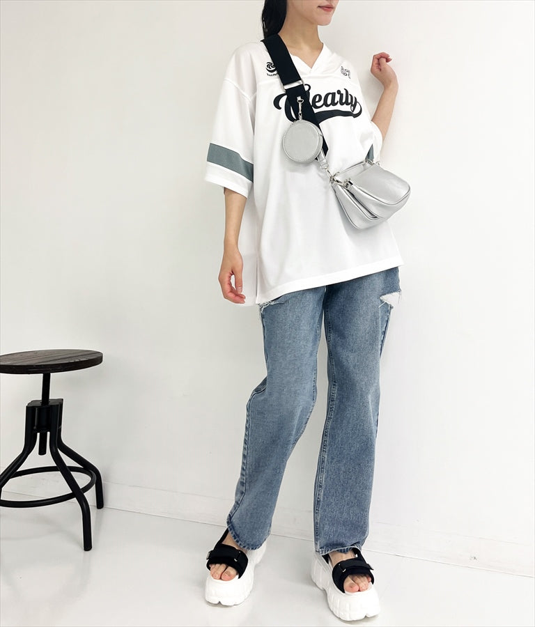 ユニフォーム オーバーサイズ Tシャツ 793-9163