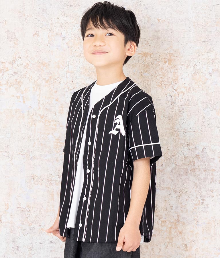 ベースボール 風 半袖 シャツ 424-3249