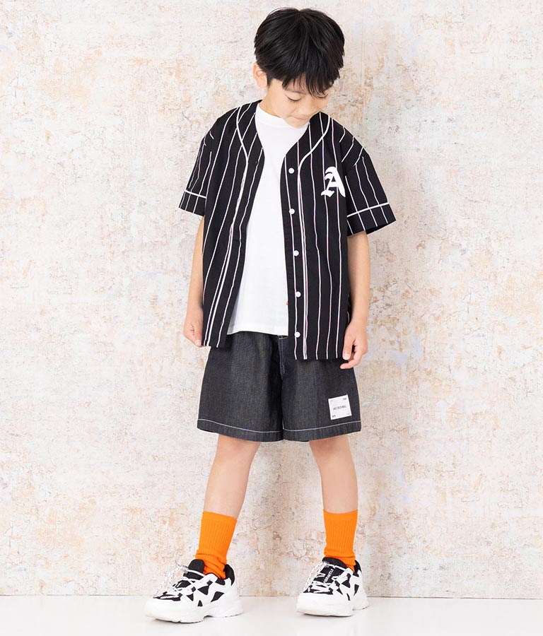 ベースボール 風 半袖 シャツ 424-3249
